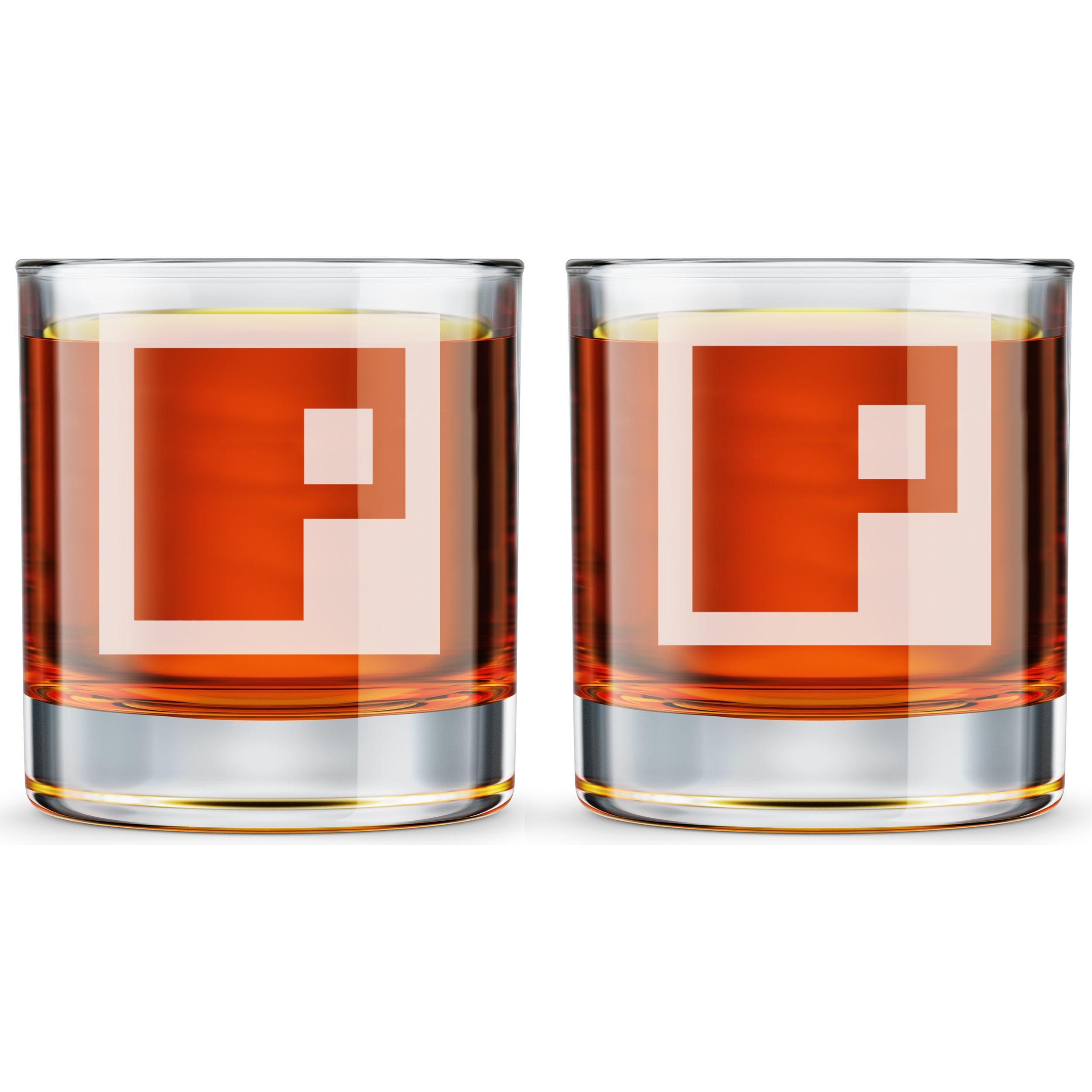 Personalized Gamer Themed Monogram Whiskey Glass Custom Engraved Old Fashioned Glass 11 oz