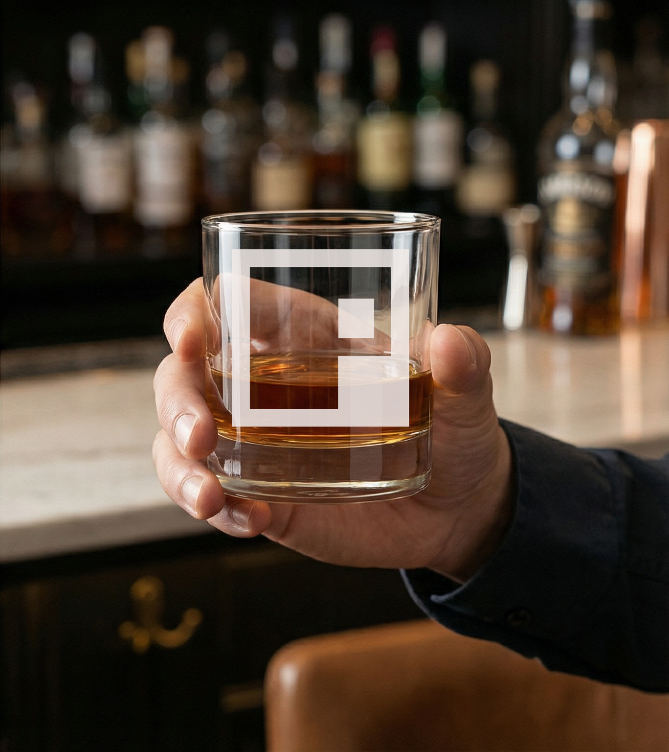 Personalized Gamer Themed Monogram Whiskey Glass Custom Engraved Old Fashioned Glass 11 oz
