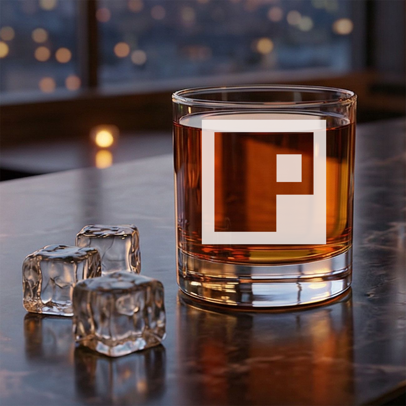 Personalized Gamer Themed Monogram Whiskey Glass Custom Engraved Old Fashioned Glass 11 oz