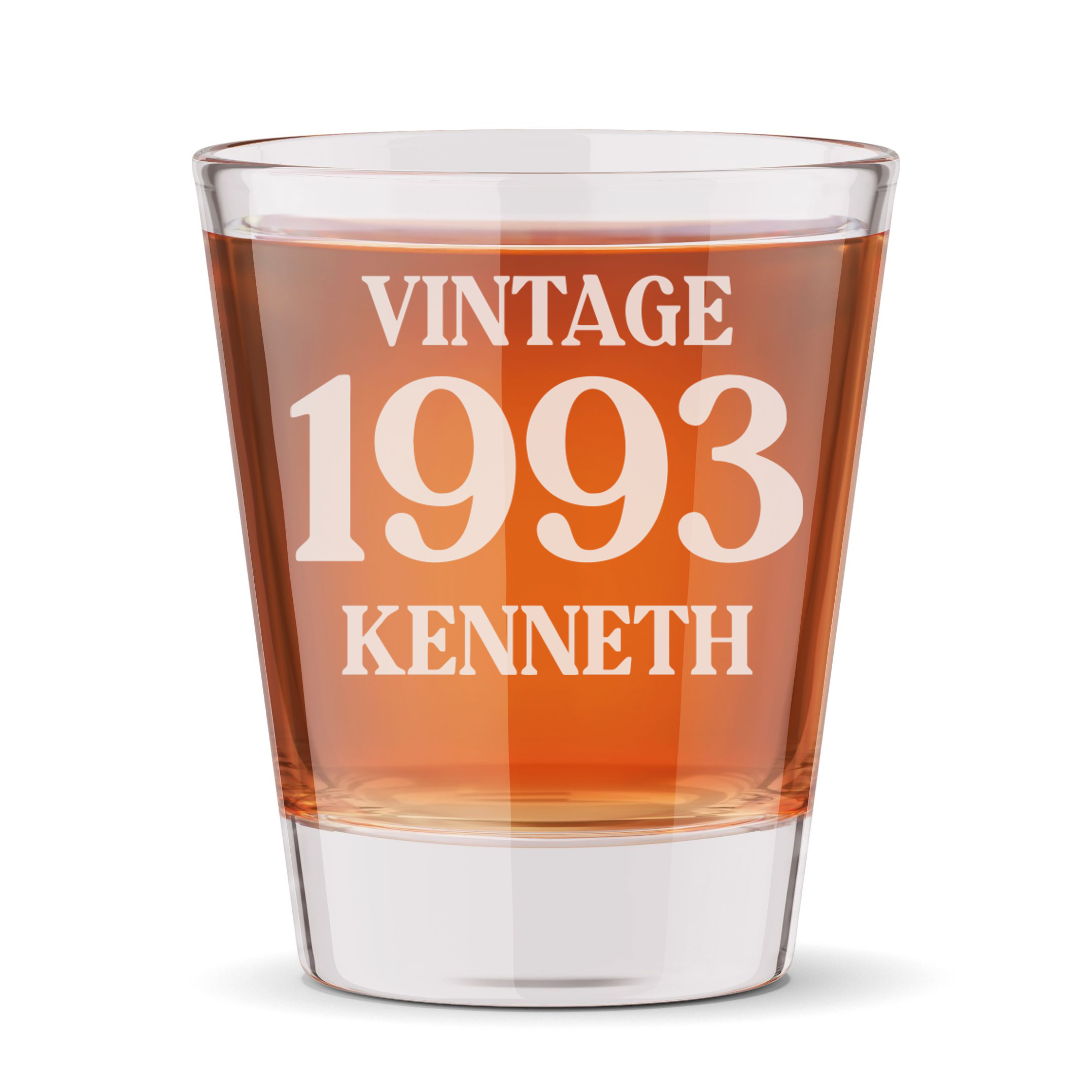 Personalized Birthday Themed Shot Glass with Name Custom Engraved 1.5 oz Shot Glass