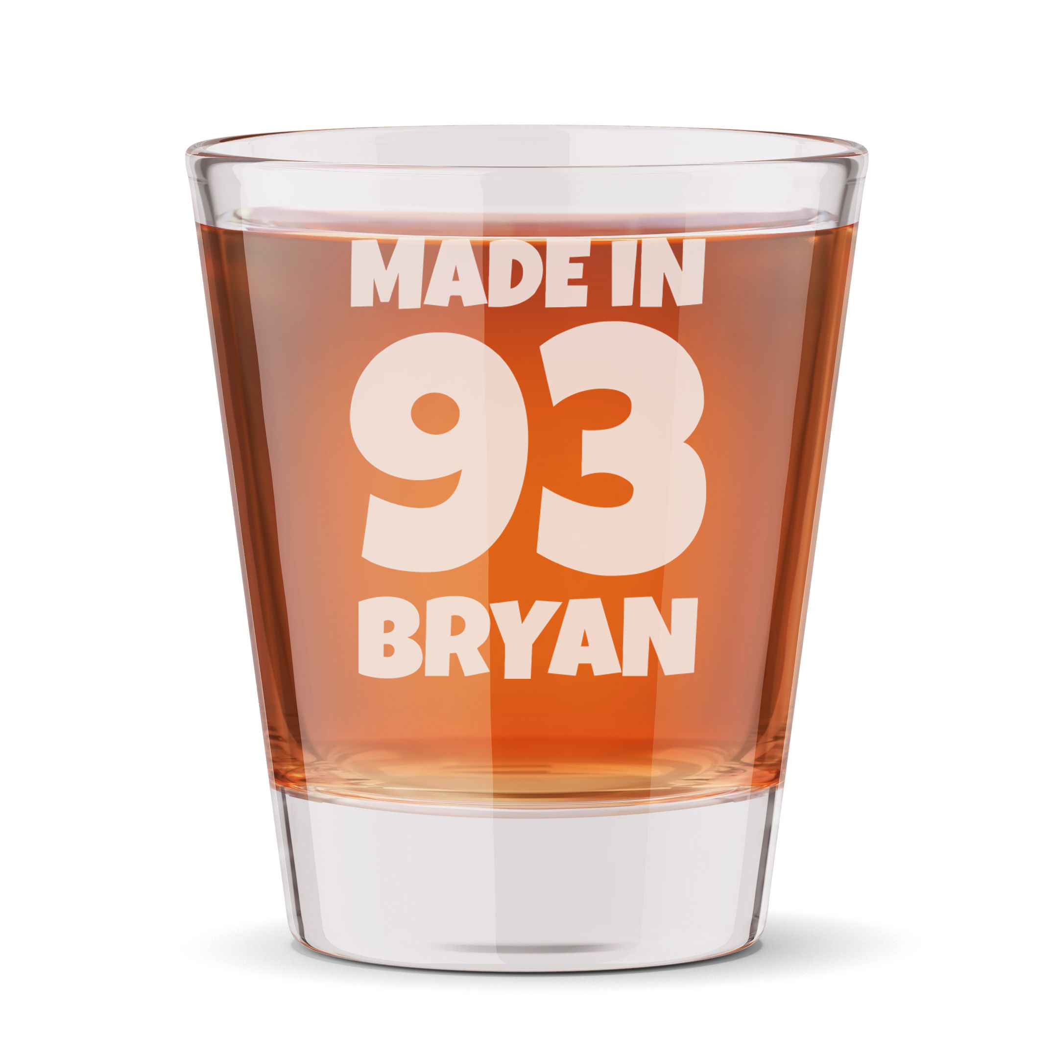 Personalized Birthday Themed Shot Glass with Name Custom Engraved 1.5 oz Shot Glass