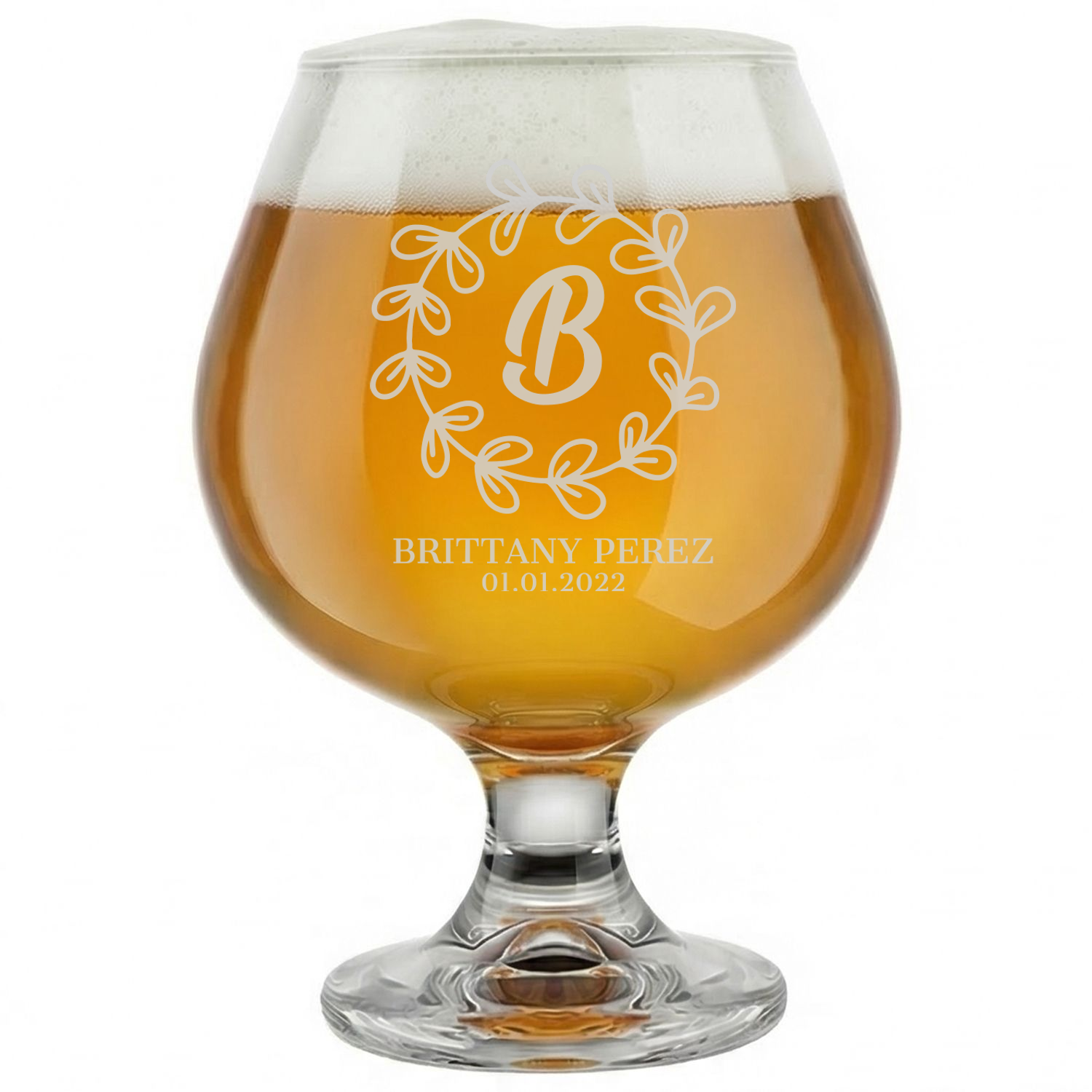 Personalized Bridesmaid Themed Snifter Custom Engraved 9 oz Snifter Glass
