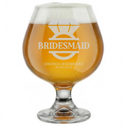 Personalized Snifter for Bridesmaid Custom Engraved 9 oz Snifter Glass