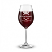 Personalized Wine Glass for Bridesmaid Custom Engraved 13 oz Wine Glass