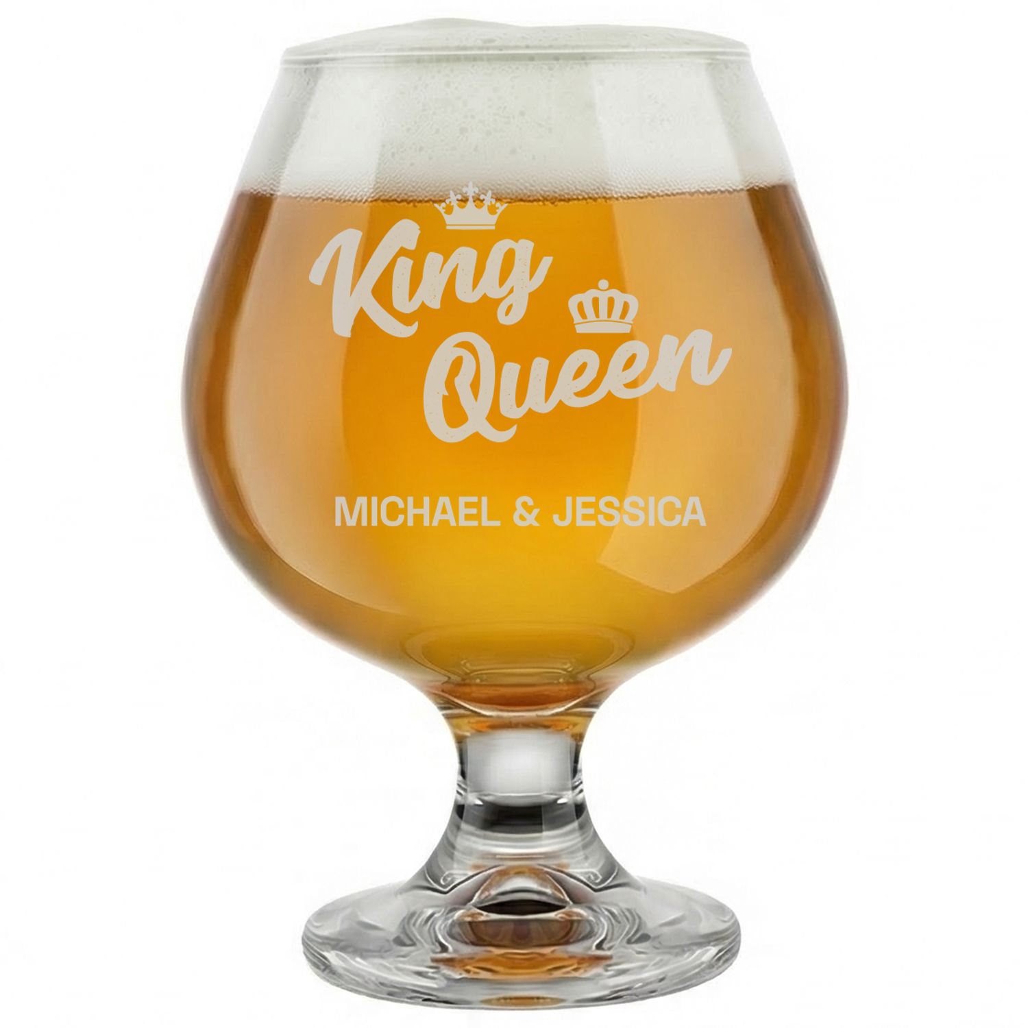 Personalized Snifter with Surname Custom Engraved 9 oz Snifter Glass