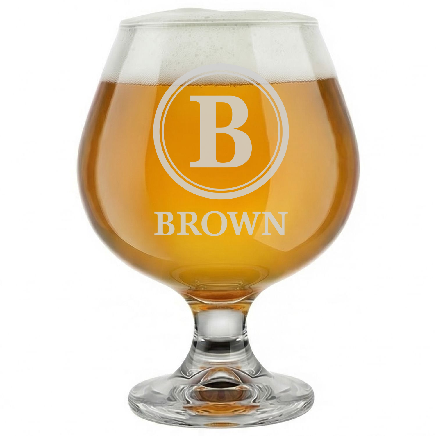 Personalized Snifter with Family Name Custom Engraved 9 oz Snifter Glass
