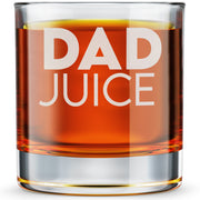 Dad Juice - Engraved Old Fashioned Whiskey Glass