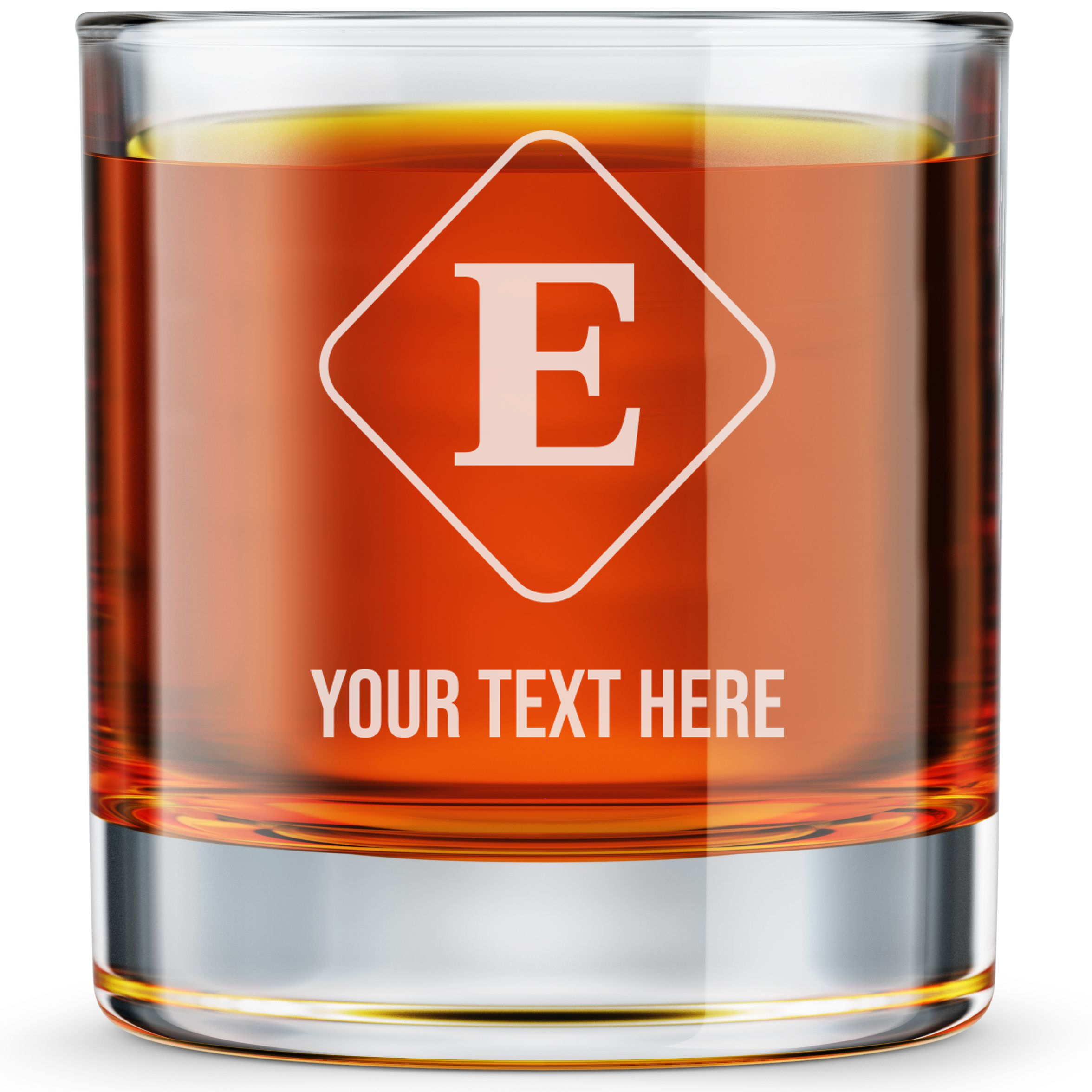 Personalized Gamer Themed Monogram Whiskey Glass Custom Engraved Old Fashioned Glass 11 oz