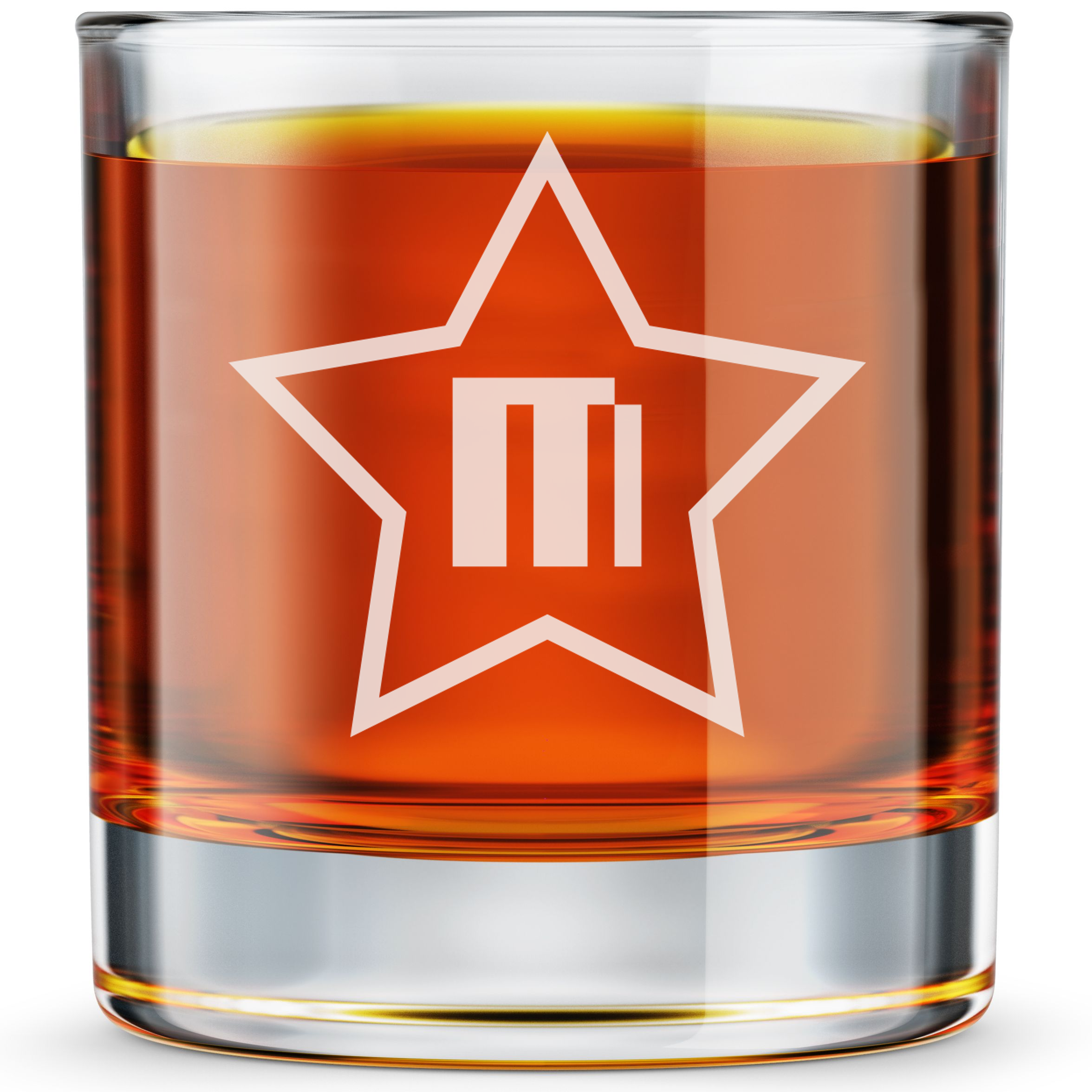 Personalized  Gamer Monogram Whiskey Glass Custom Engraved Old Fashioned Glass 11 oz
