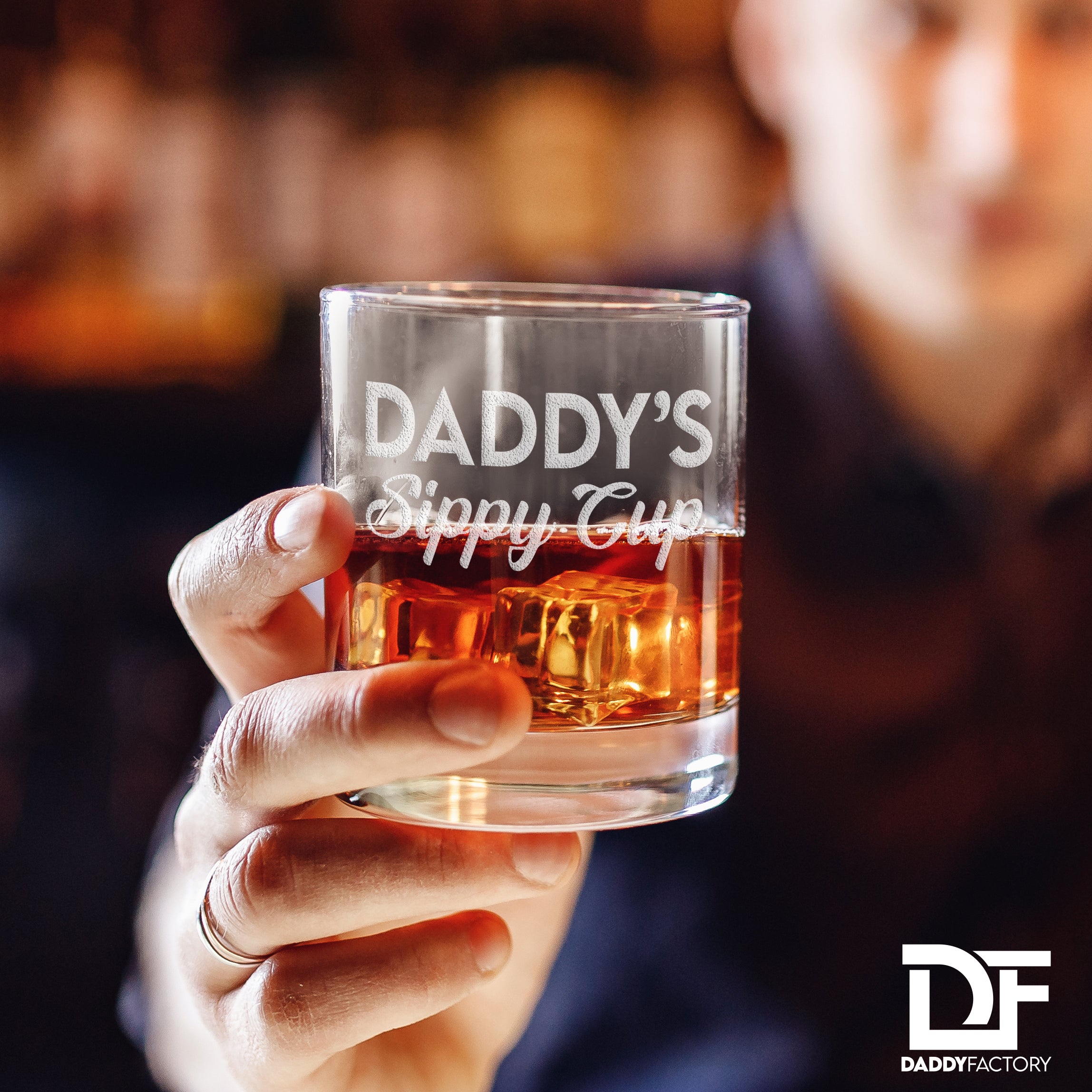 Daddy's Sippy Cup - Engraved Old Fashioned Glass
