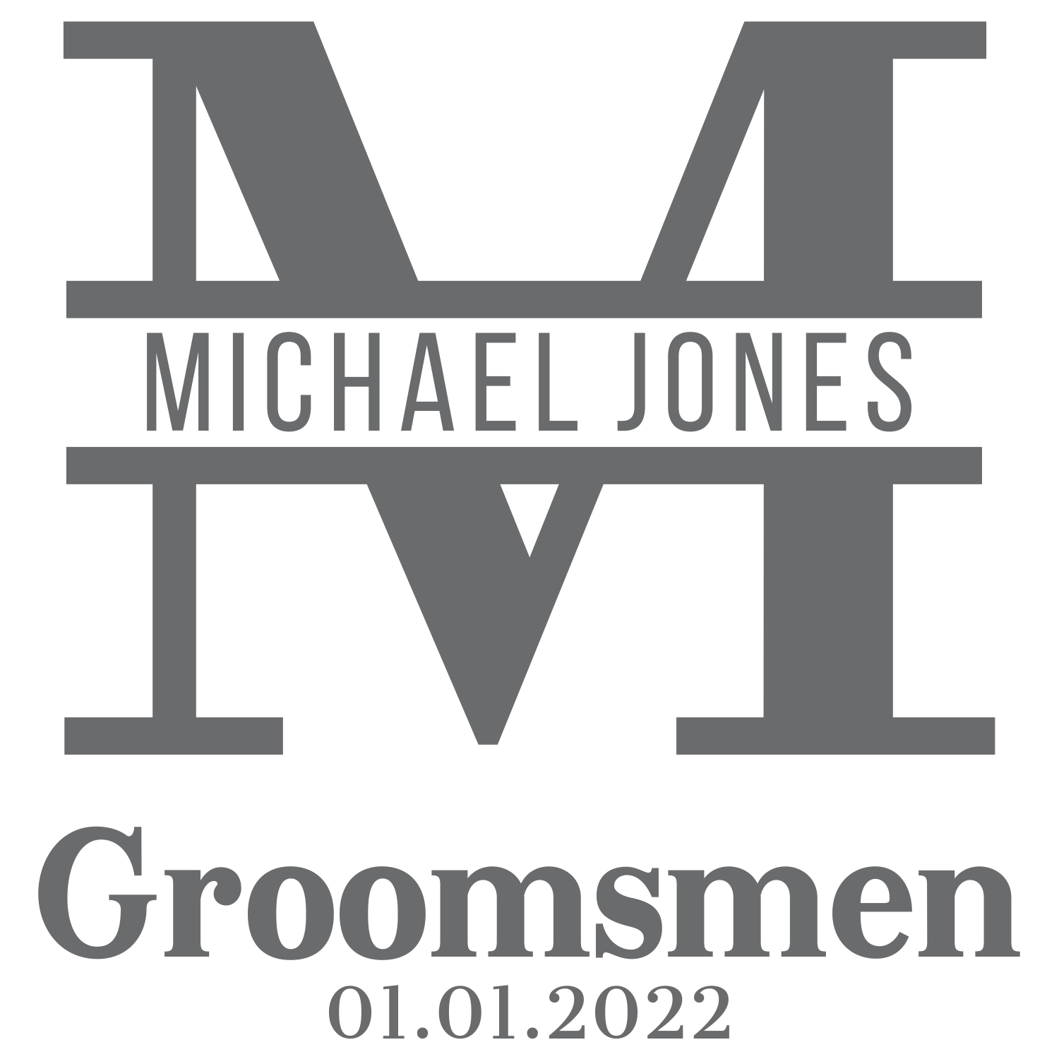 Groom Monogram