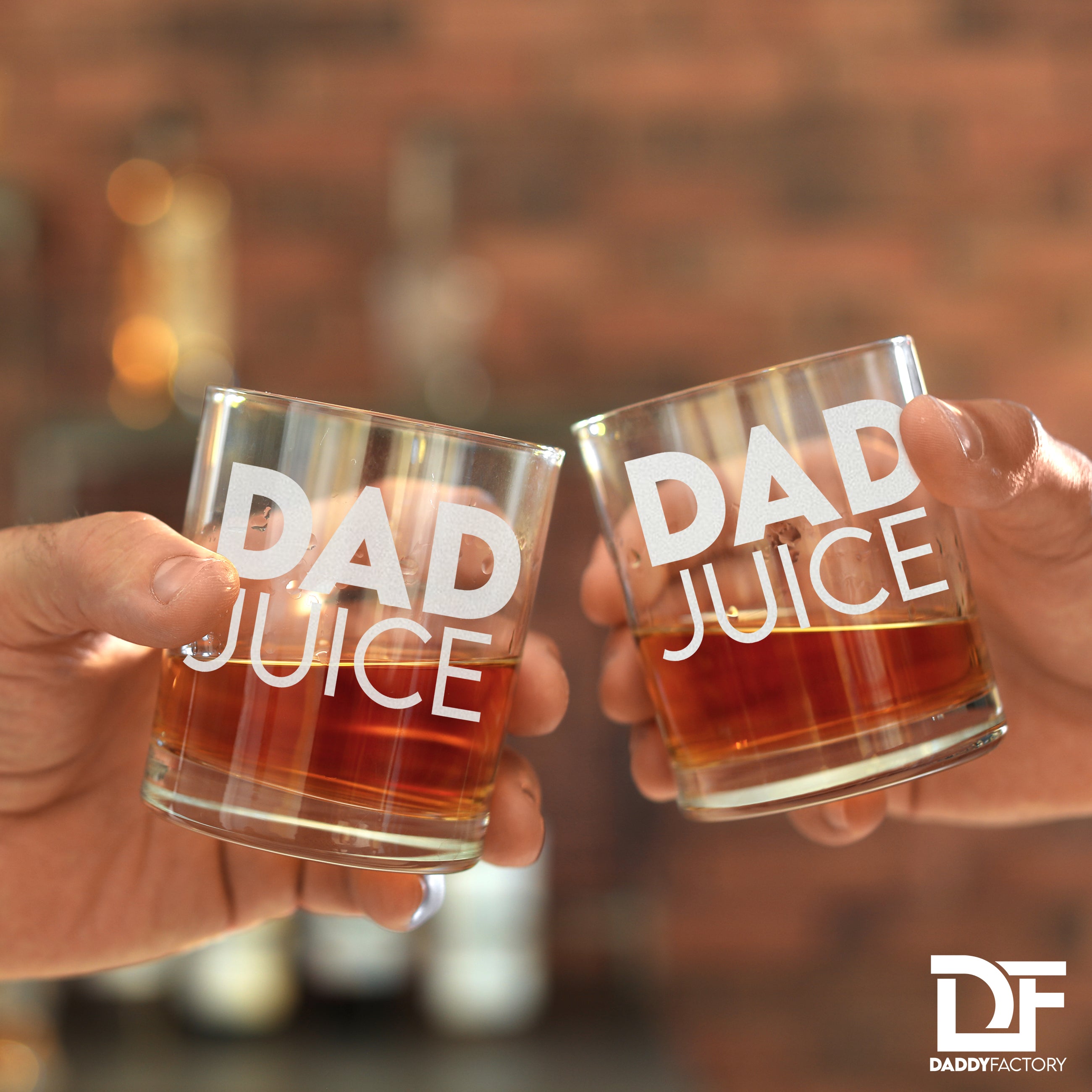 Dad Juice - Engraved Old Fashioned Whiskey Glass